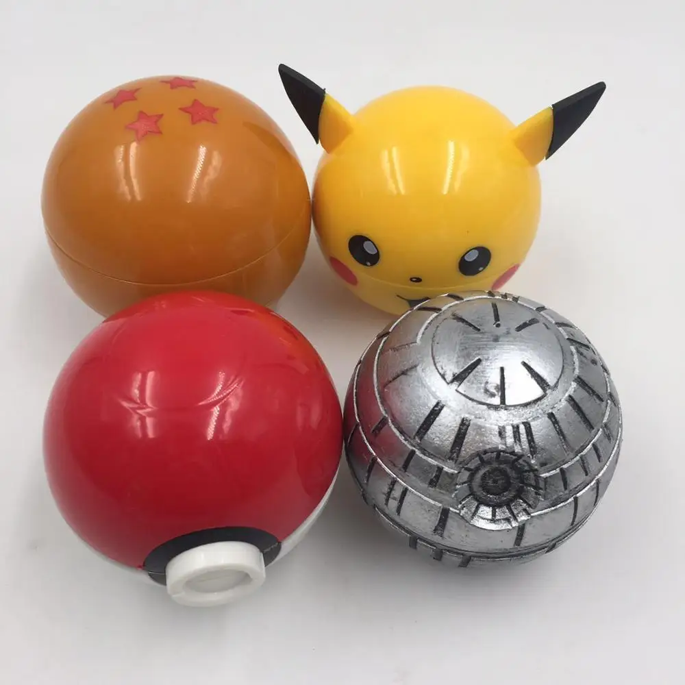 50 мм смешивать и сочетать цвета Точильщик игры Pokemon Пикачу Pokeball табака сорняк