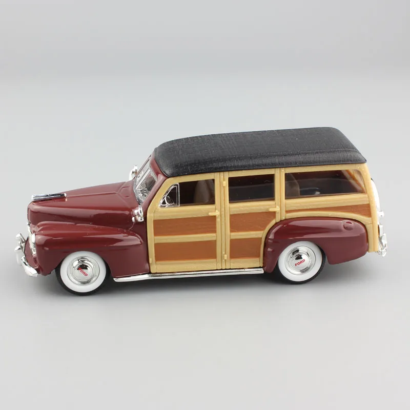 Детские 1/43 весы дорожные подписи 1948 Ford Woody woodie литые под давлением автомобили Реплика винтажная автостанция вагон игрушечные модели автомобилей