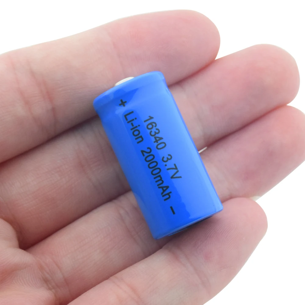 2/4/6/8/10 шт 3,7 V 16340 2000mAh Синий литий-ионных батарей для замены для CR123A CR17345 K123A VL123A DL123A 5018LC SF123A EL123AP