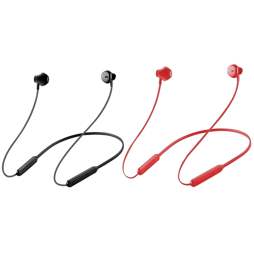Bluetooth наушники Беспроводной шейным Спорт Магнитная двойной Батарея стерео бас