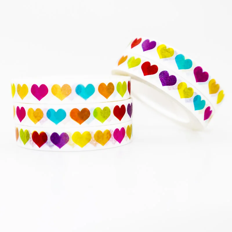 Набор клейких тонких лент с надписью Love Washi клейкие ленты для маскировки сделай