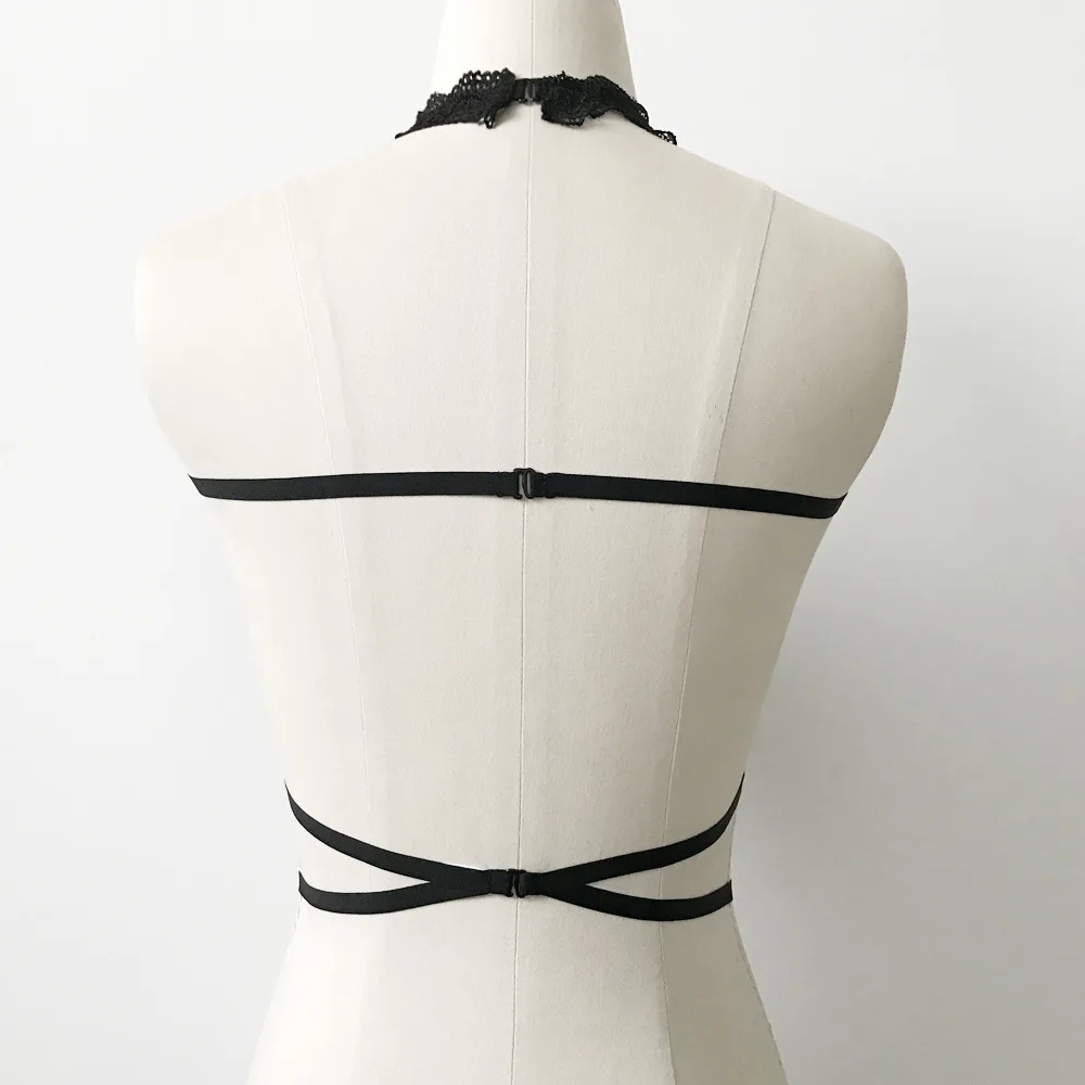 Пикантные Для женщин Дамы Кружево крючком Бюстье bralette бюстгальтер бинты Холтер