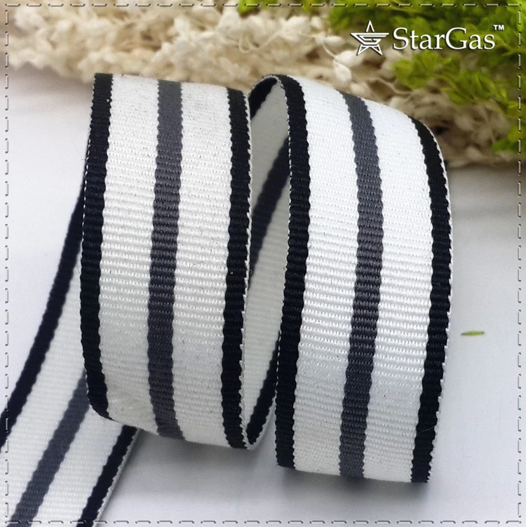 Hot sale 20MM 3/4&quot Black White Stripe Ribbon belt DIY Handmade Sewing Clothing Decorative Supplementary material (1meter/lot ) | Дом и сад
