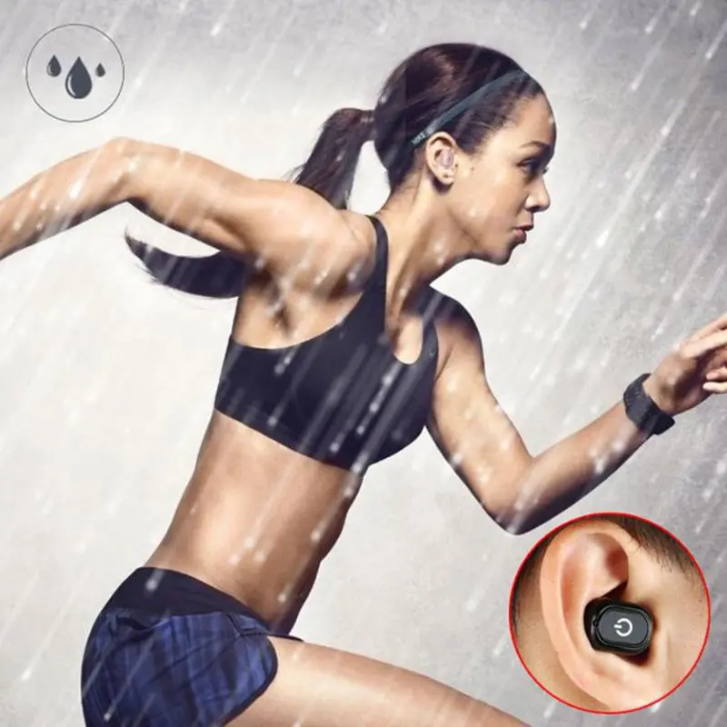 CHICLITS Bluetooth Earphones H58 Mini Invisible Anti-sweat Wireless Business Sport Earplugs With Mic For IPhone Samsung Xiaomi |