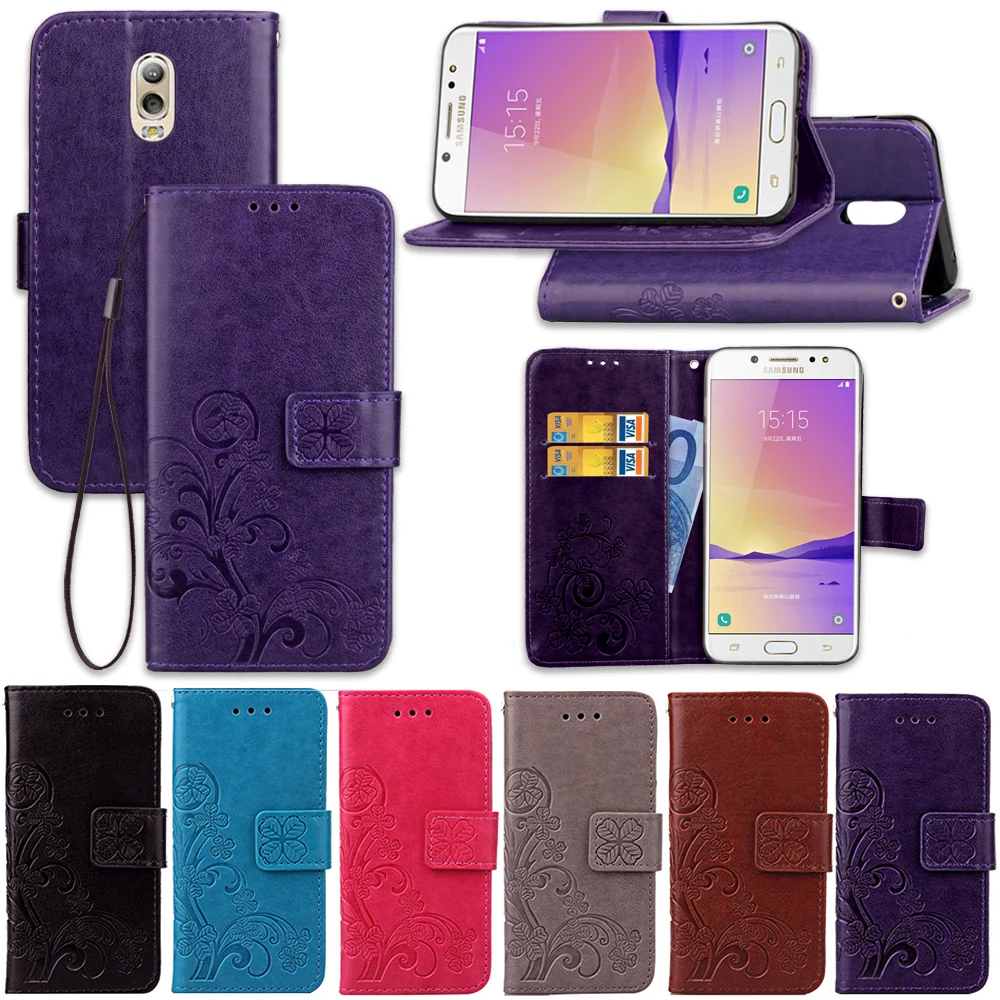 Роскошный чехол Кошелек из искусственной кожи с откидной крышкой для Samsung Galaxy J7