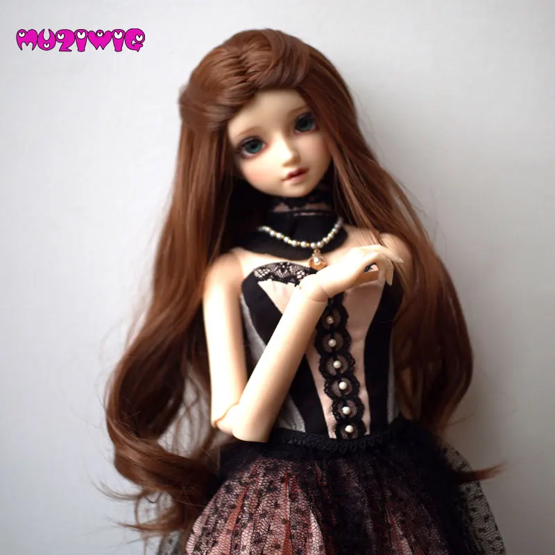 Волосы Кудрявые длинные из термостойкого волокна 2 цвета для шарнирных кукол 1/3 1/4