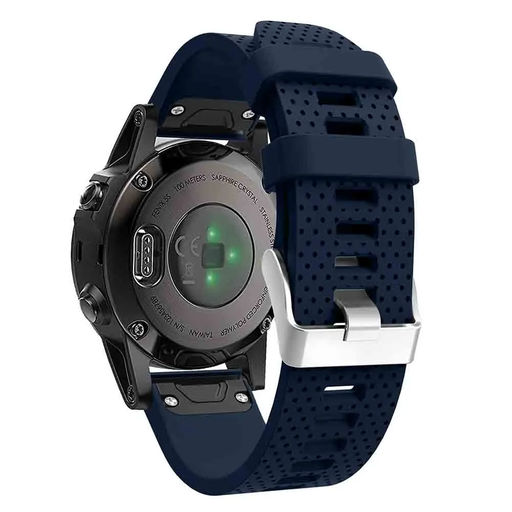 26 22 20 мм ремешок для часов Garmin Fenix 5X 5 5S Plus 3 3HR 935 часы Quick Release Silicone Easyfit Смарт