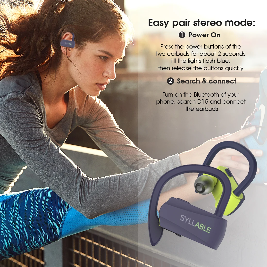 Новые цвета SYLLABLE D15 bluetooth V5.0 TWS наушники истинные беспроводные стерео для