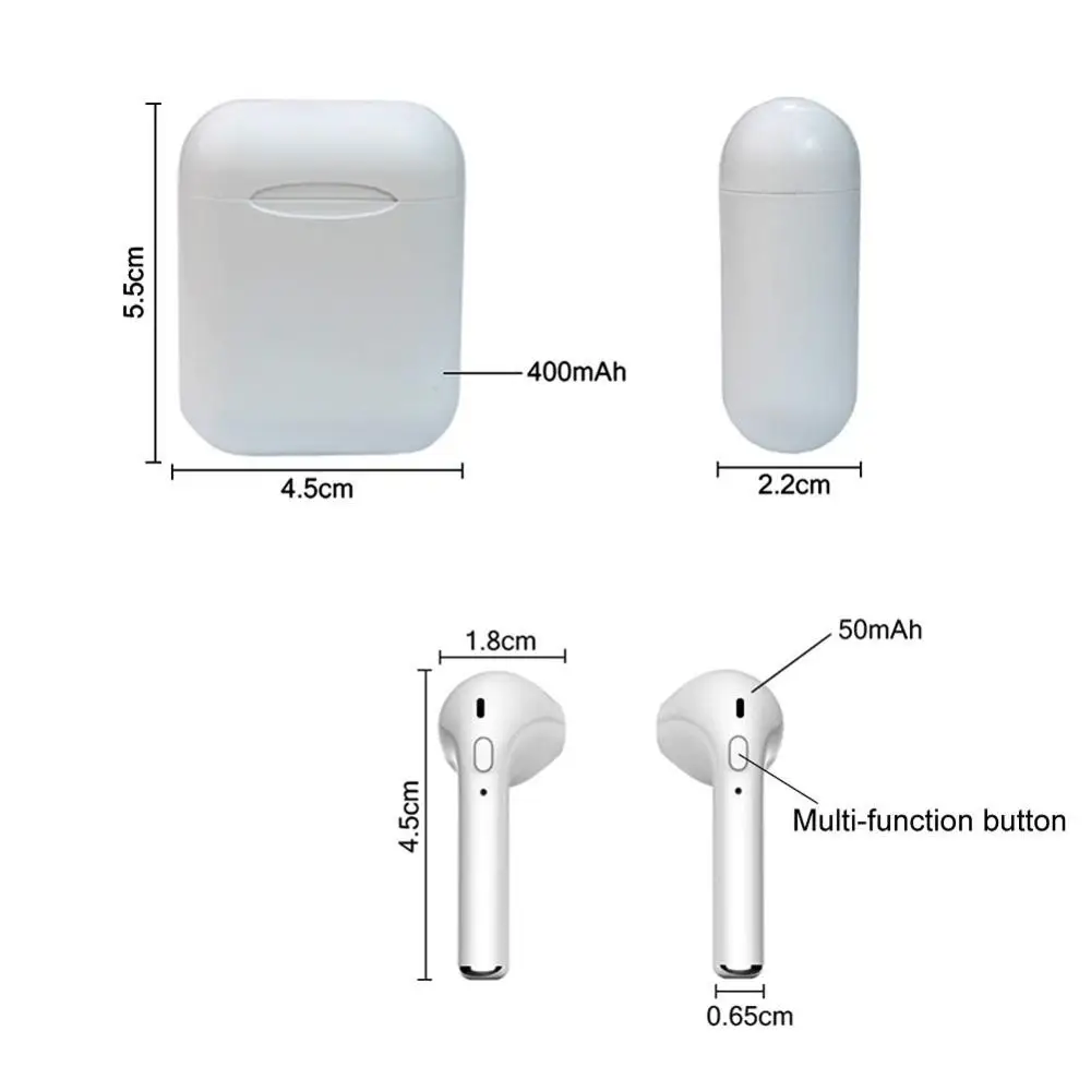 2019 новые I11 TWS беспроводные Bluetooth наушники Портативные для bluetooth гарнитуры IPhone X 8 7