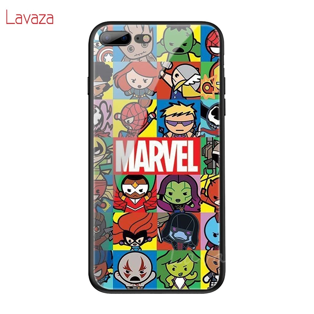 Lavaza Marvel Мстители Jorker Dead Pool Мягкий чехол из закаленного стекла для iPhone 6 6S 7 8 Plus 5 5S SE XR X XS 11 Pro MAX чехол - Цвет: TG15