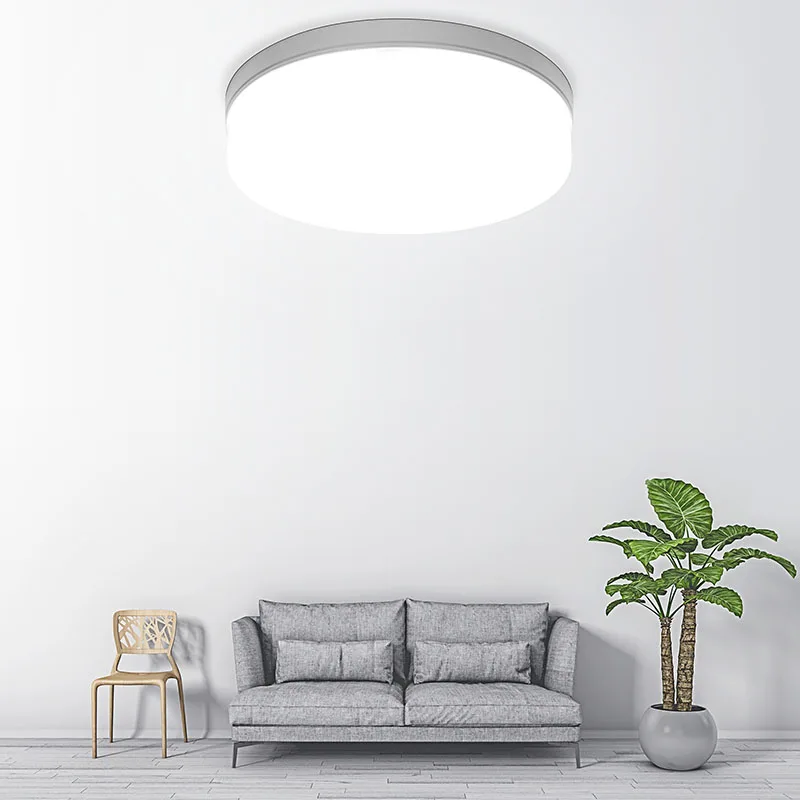 Светодиодный Панель свет 6 W 9 13 18 24 круглый светодиодный поверхности Потолочная