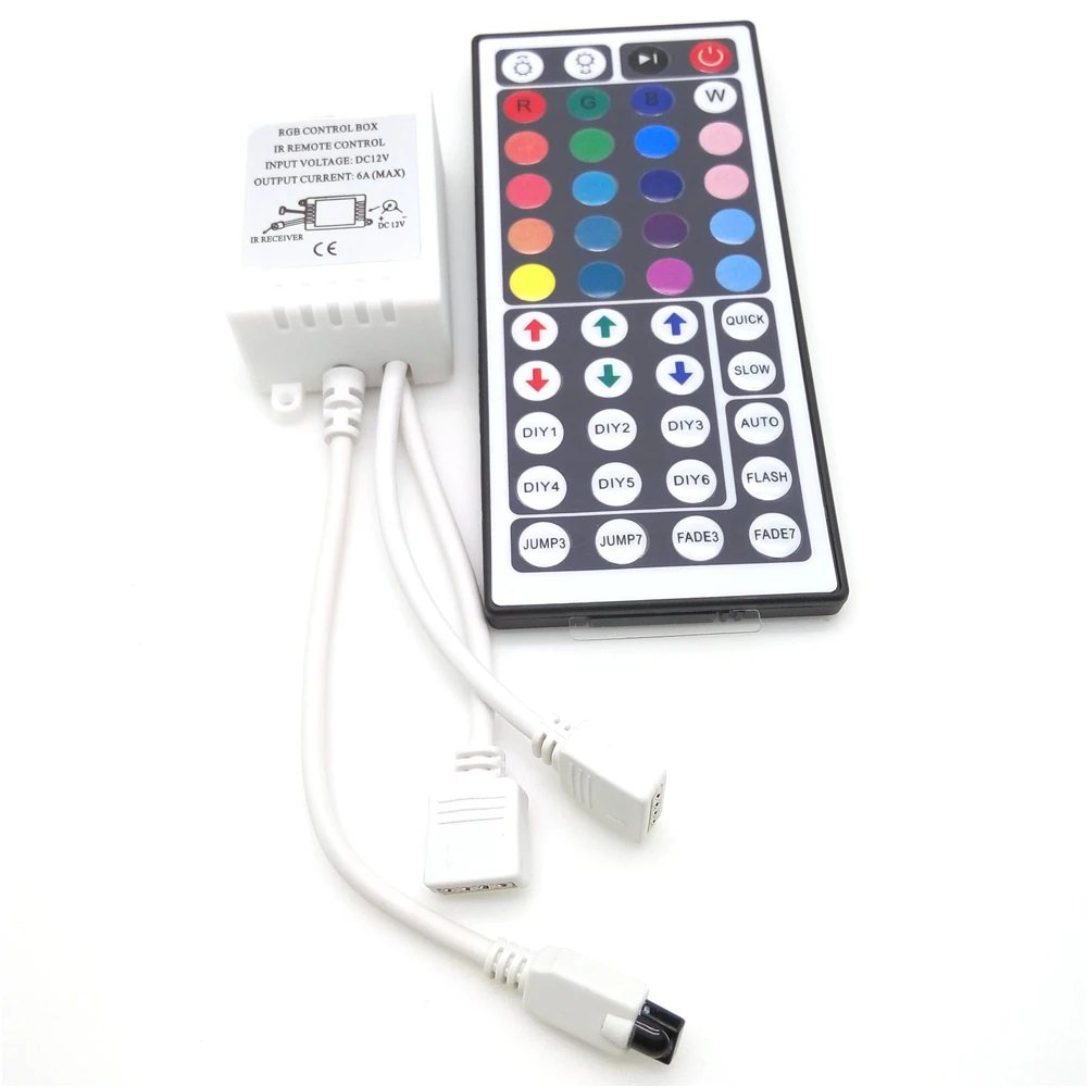 Светодиодная лента 10 м 3528 RGB 600LED набор гибких лент + 44 клавишный пульт