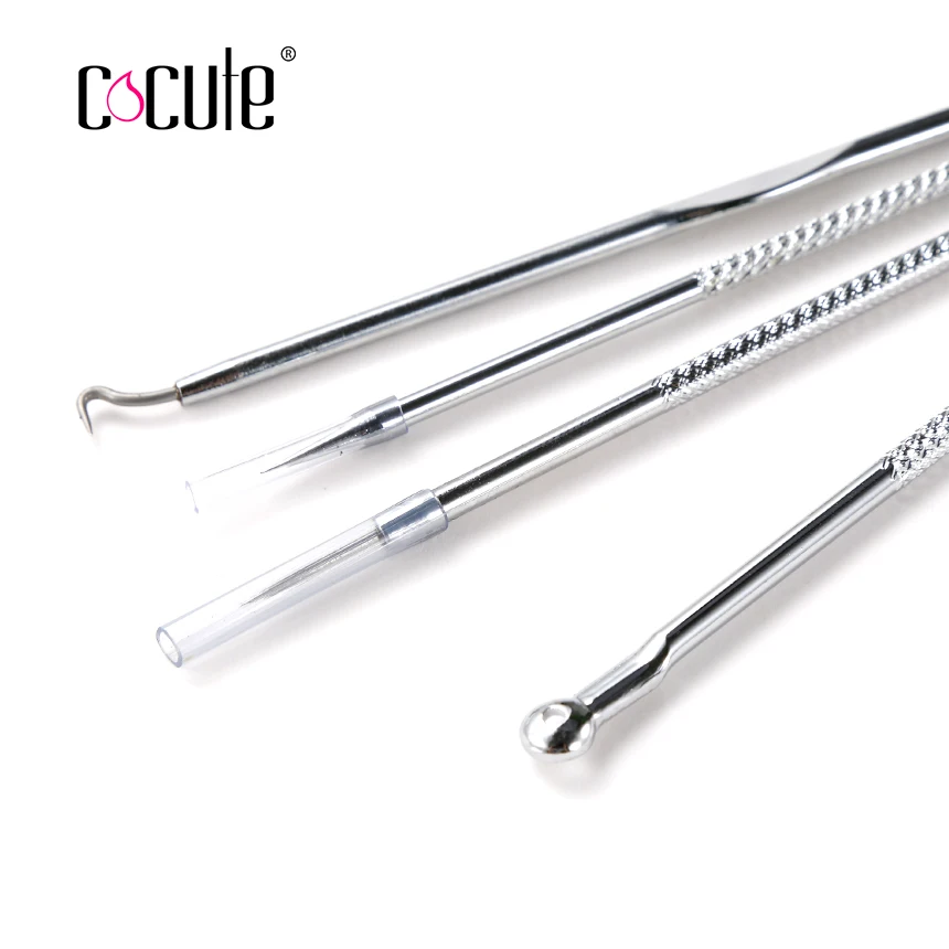4PCS/lot Acne Removal Needle Pimple Remover Treatment Black Extractor | Красота и здоровье
