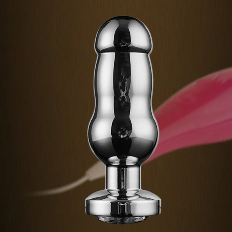 Anal Beads Prostate Massager Plug Vibrator Stainless Steel Vibrating Butt Male Masturbation Sex Toys A3 | Красота и здоровье