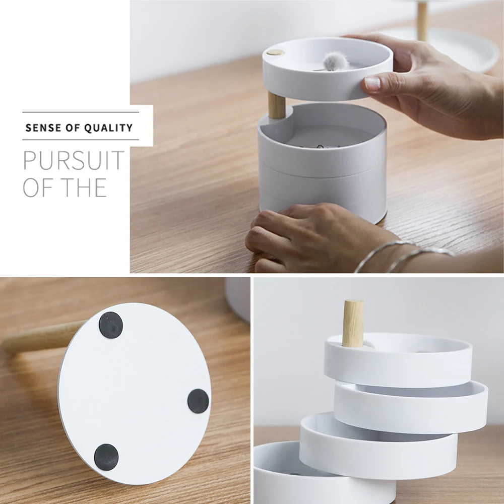 Дамская 4 ярусная коробка для хранения макияжа украшений девочек аксессуар