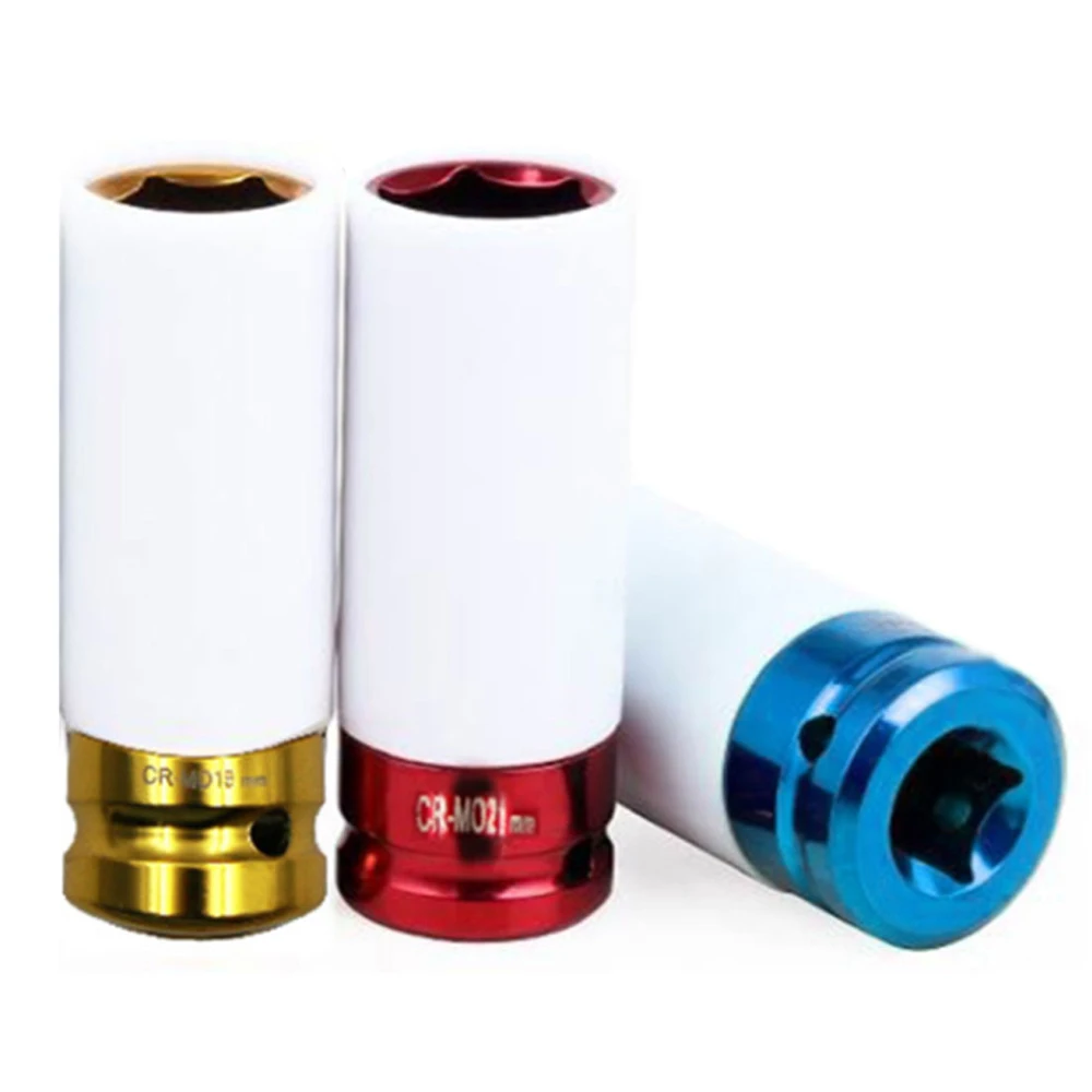 Wheel Tire protection sleeve Wall Deep Impact Nut Socket 3Pcs 17 /19/ 21mm | Обустройство дома