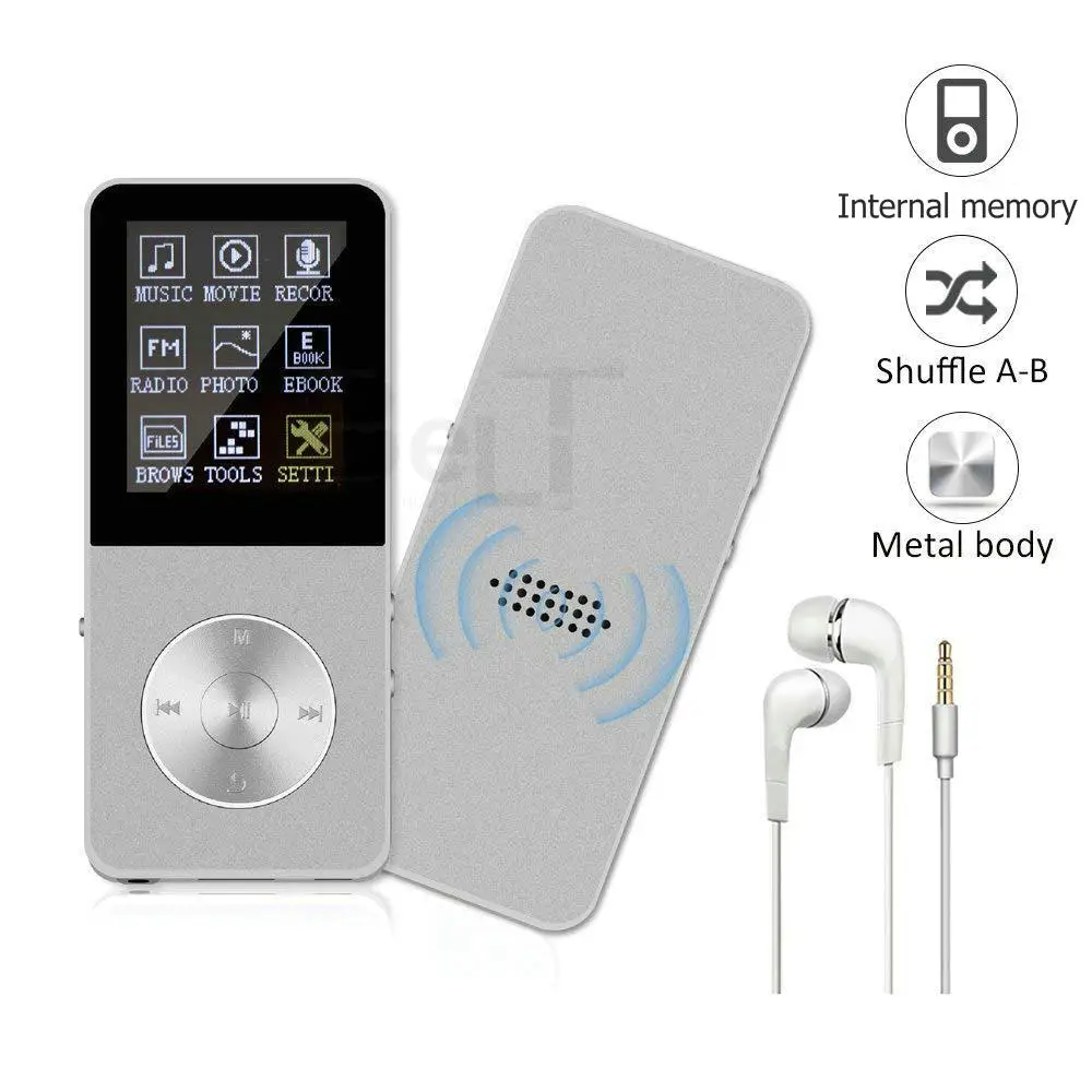 Новейший 16 Гб HIFI без потерь MP4 плеер FM видео электронная книга рекордер часы