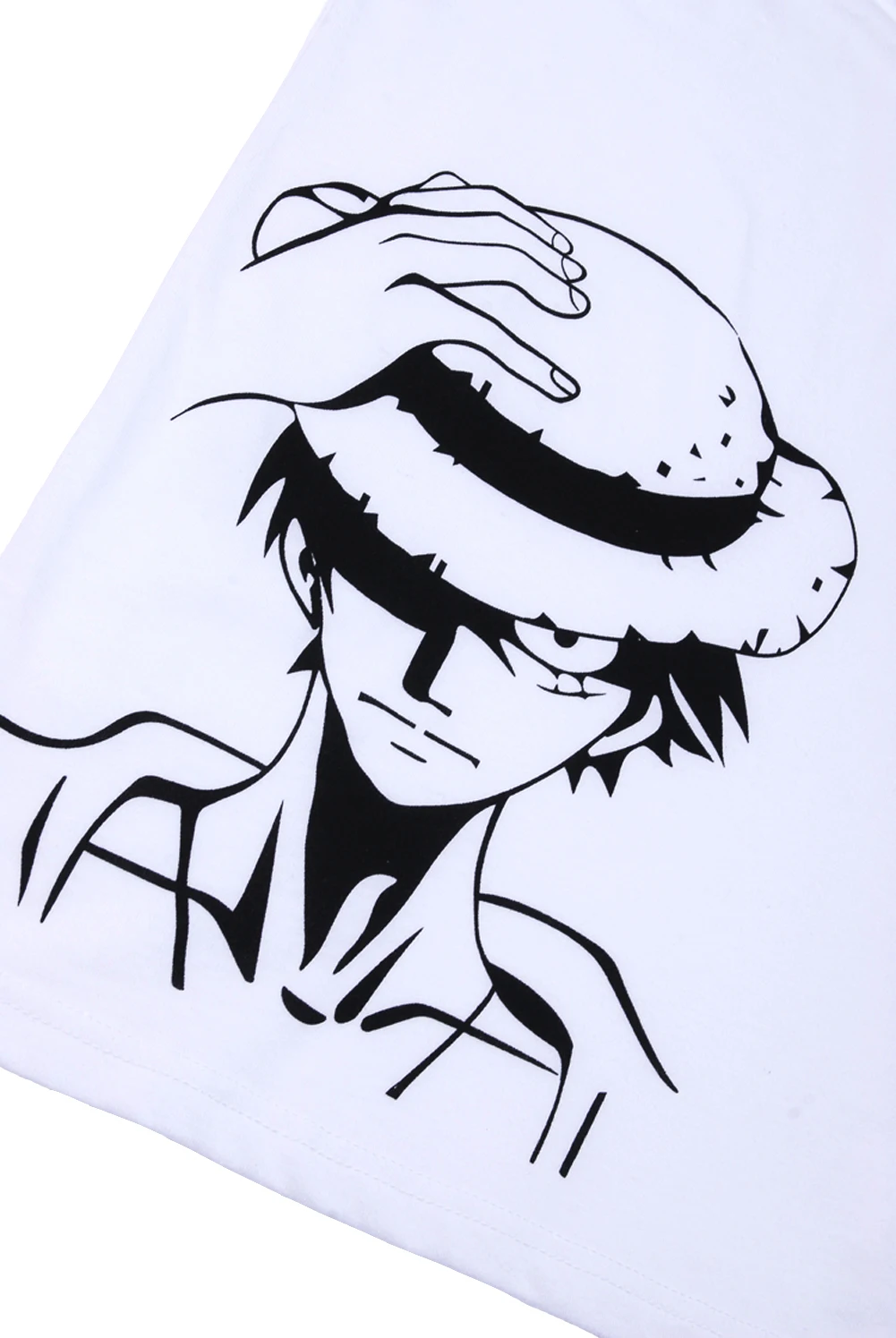 Brdwn one piece косплей костюм Луффи унисекс белая футболка с короткими рукавами футболка с мультяшным логотипом топы Летняя одежда