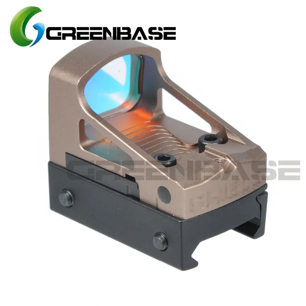 Greenbase Тактический Airsoft пистолет Glock RMS рефлекс мини прицел Красная точка зрения с