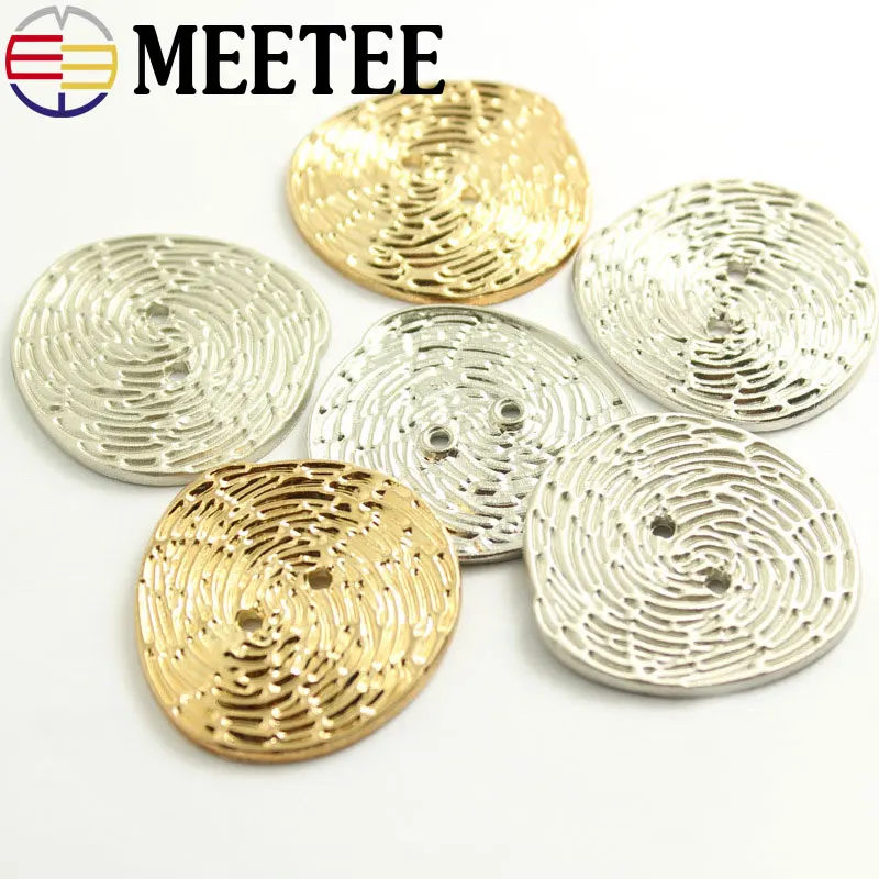 10PCS High-grade individuality metal button wholesale coat of the garment bag clasp three colors 35-45mm D2-10 | Дом и сад