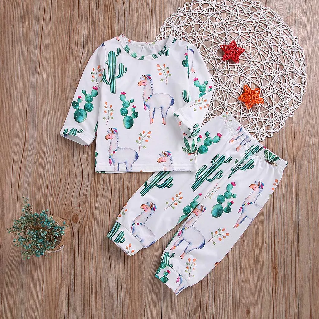 Комплект одежды для новорожденных мальчиков и девочек: топ с длинными рукавами