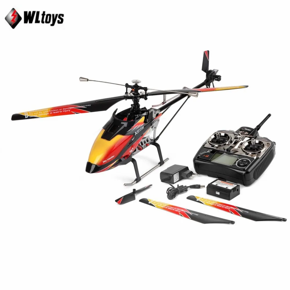 Wltoys V913 RC вертолет 2 4 г 4CH одно лезвие Встроенный гироскоп супер стабильный полет