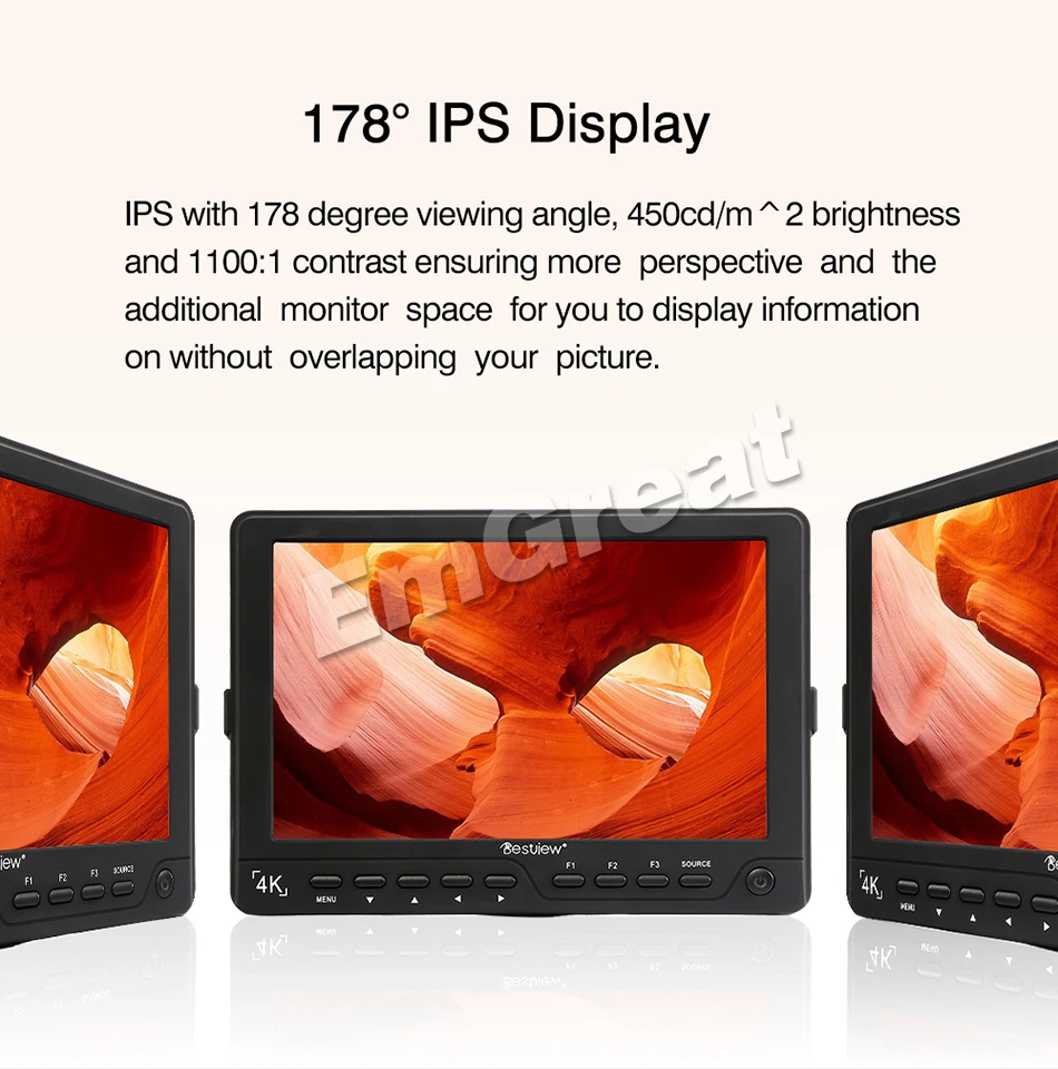 BESTVIEW S7 4 K Камера HDMI HD видео монитор TFT поле 7 &quotдюймов для однообъективной