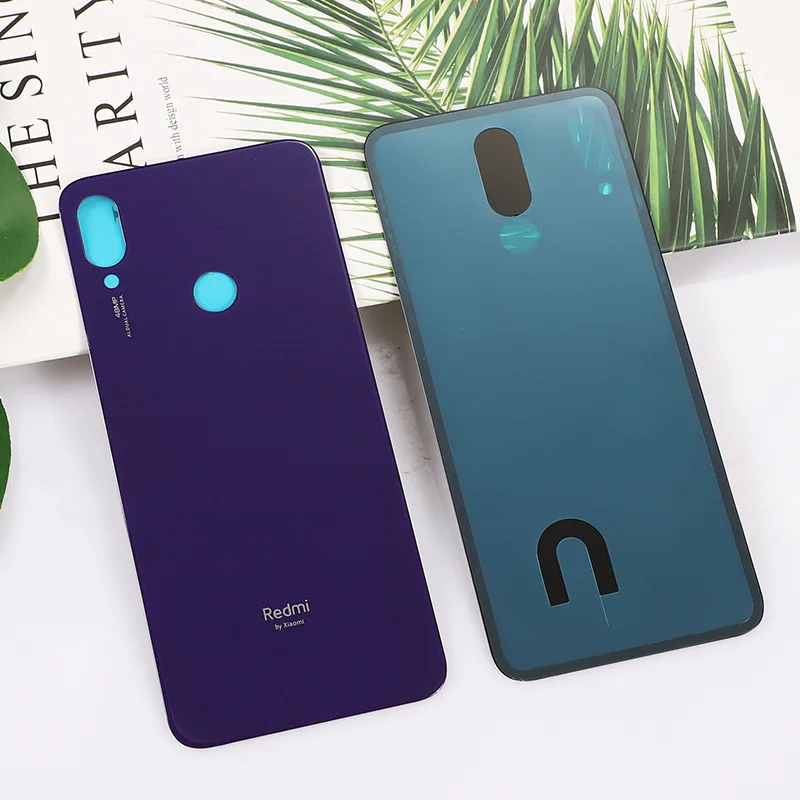 Xiaomi Redmi note 7 крышка батареи Задняя стеклянная панель Дверь Корпус чехол для pro