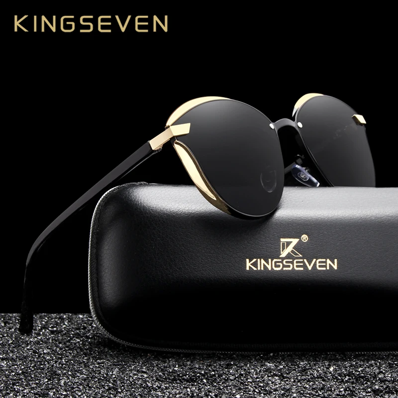 KINGSEVEN кошачий глаз солнцезащитные очки женские поляризованные Модные