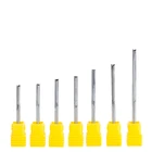 HUHAO 1 шт. 3,175 мм прямые фрезы с двумя канавками для дерева ЧПУ прямые гравировальные резаки карбидные концевые фрезы режущие Фрезы Инструменты