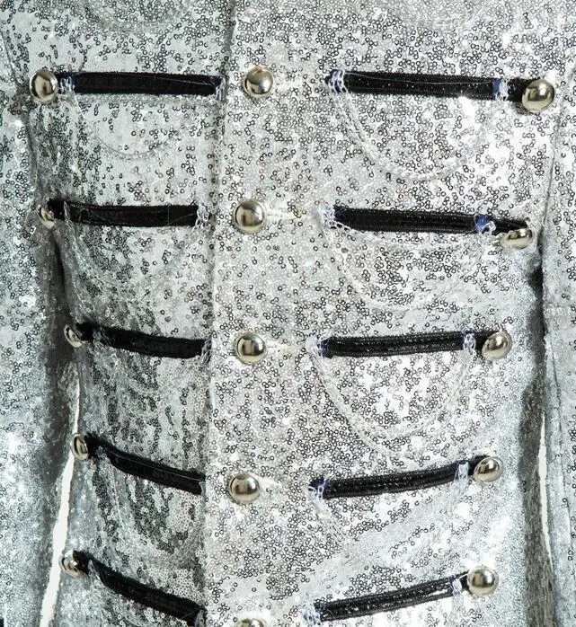 Мужской винтажный Блейзер с блестками европейский стиль | Мужская одежда