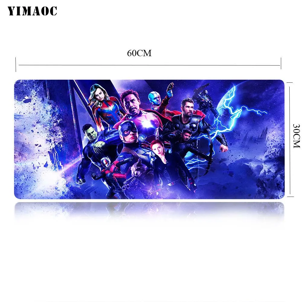 YIMAOC Мстители Endgame Marvel Коврик Для Мыши Компьютерный коврик для мыши Противоскользящий натуральный каучук игровой коврик для мыши 30x60 см - Цвет: MP2 30x60cm