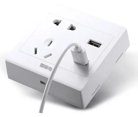 Настенная розетка с 5 отверстиями разъемом USB86 типа домашняя панель линейный ящик