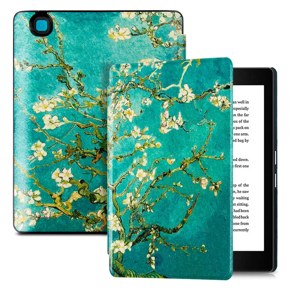 Чехол BOZHUORUI для 6 8 дюймового Kobo Aura H2O Edition 2 (модельная Модель 2) Сверхлегкий умный