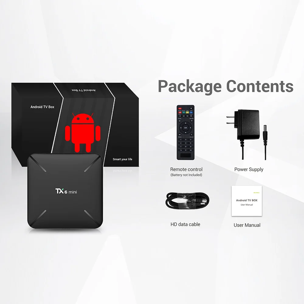 DQiDianZ TX6mini Android 9,0 Смарт ТВ приставка Allwinner H6 четырехъядерный ALICE UX HDR 4K двойной Wifi Google плеер TX6 мини приставка