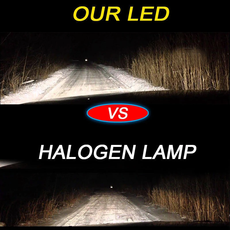 

2X H7 H4 LED Bulb 12000lm Car Headlight LED Car Lamp Fanless H8 H9 9005 HB3 9006 HB4 50W 6500K 24V ZES LED H11 12V Car Lamp