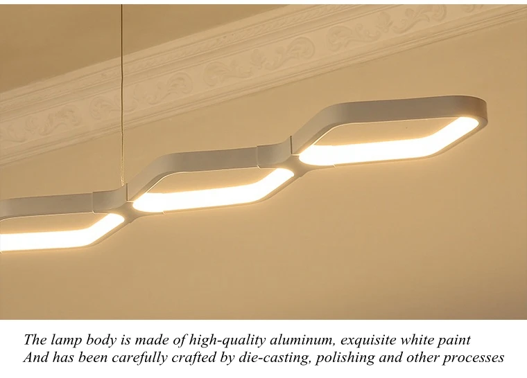LukLoy Creative Led Office Chandeliers Dimmable Modern Simple Lamp Lighting For Dinning Room LED Chandelier Lighting Fixtures