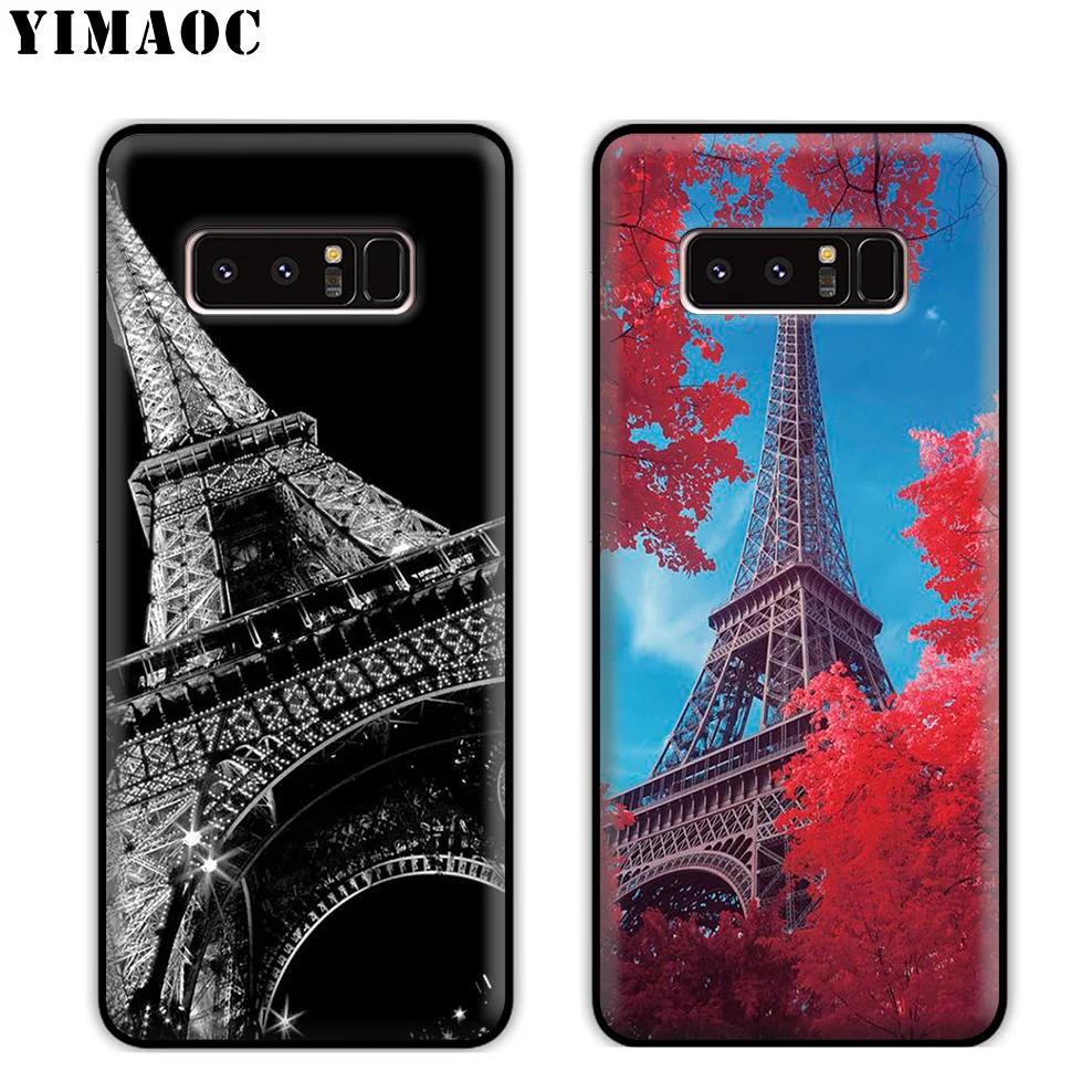 YIMAOC Eiffel Tower Paris Soft Silicone Case for Samsung Galaxy S10 S10e S9 S8 Plus S7 S6 Edge J6 Cover |