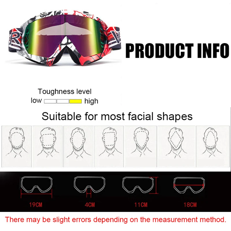 Colorful Patterned Cycling Glasses TPU Sports UV proof Cyclists Goggles Elastic Strap Mountain Bike Dustproof Bicycle Eyewear | Спорт и