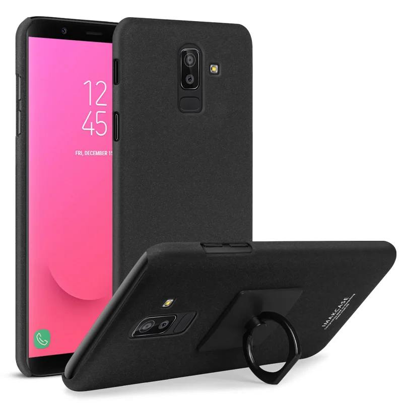 IMak Cowboy матовое случаях телефон для samsung J8 бампер чехол + Экран Protector кольцо