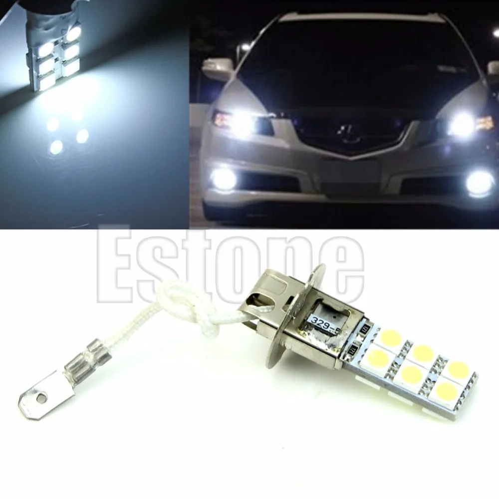H3 12 LED 5050 SMD 12V яркий белый автомобильный противотуманный сигнал фара для