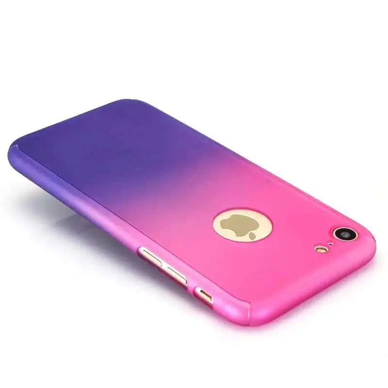 Чехол FTAIDKJ для iPhone XS Max XR X 6 6S 7 8 Plus 5 5S SE полная защита модный градиентный цвет