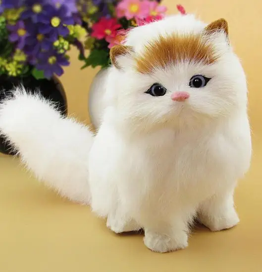YELLOW CAT Рождественские игрушки год для детей подарок электронный питомец электрический игрушечный Кот Brinquedos интерактивный робот кошка может мяукать мяу плюшевые игрушки - Цвет: YELLOW CAT