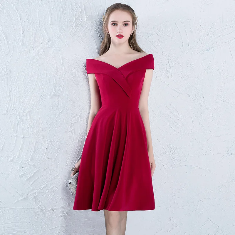 Коктейльные платья Изысканный v-образный вырез Vestidos Вечернее Para A Festa женское вечернее платье с асимметрией на одно плечо халат на молнии De Soir
