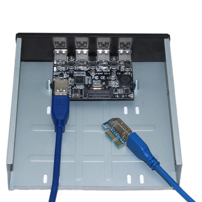 Карта контроллера AAAJ-Express Ssu Fu3401 Pci-E на 4 порта Usb 3 0 Pci Express плата расширения с платой