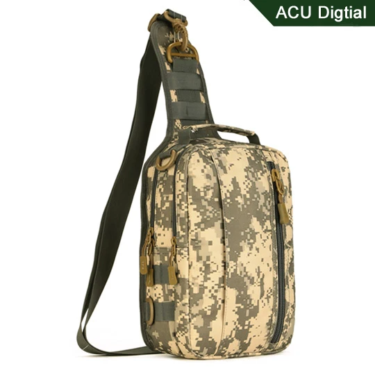ACU Мужская армейская Водонепроницаемая нагрудная сумка Военная Molle сумка на одно плечо сумка через плечо для наружного туризма кемпинга охоты - Цвет: ACU