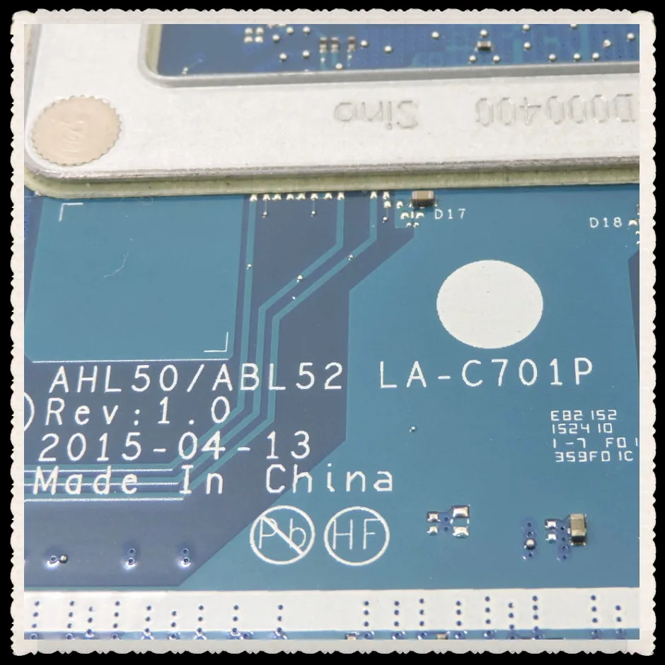 Материнская плата 15 AC 440 G3 для ноутбука со стандартным планшетом модель AHL50/ABL52 REV: 1
