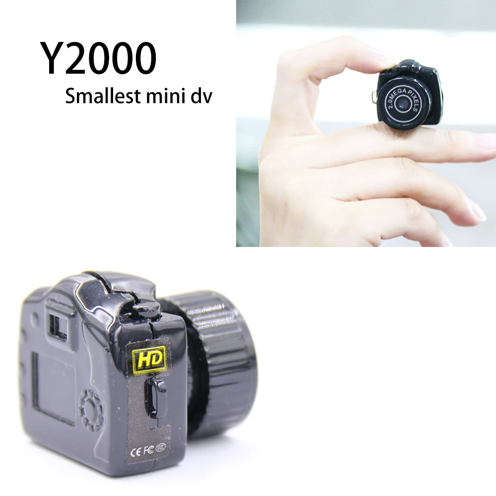 Y2000 Мини Камера Y3000 видеокамера Портативный Мирко DV HD PC 720 P Kamera Micro веб палец