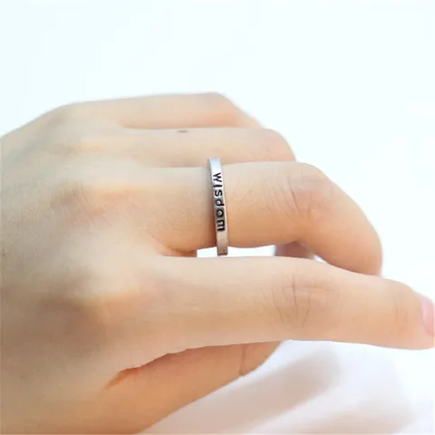 Модное уникальное инновационное кольцо с надписью «wisdom», кольца для мужчин и женщин
