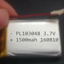 1 шт. 3,7 в 1500 мАч 103048 литий-полимерный литий-полимерная аккумуляторная батарея для MP3 MP4 GPS ПК мини-динамик